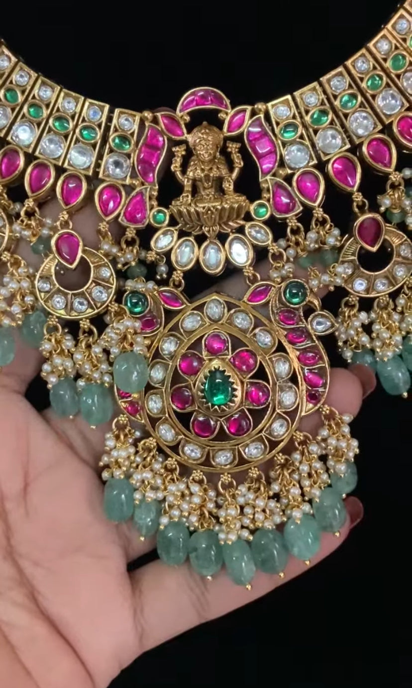 Traditional Kemp Necklace Set | Latest Necklace | Indian bridal jewelry