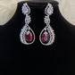 AD Rhodium Earrings | Indian jewelry in USA