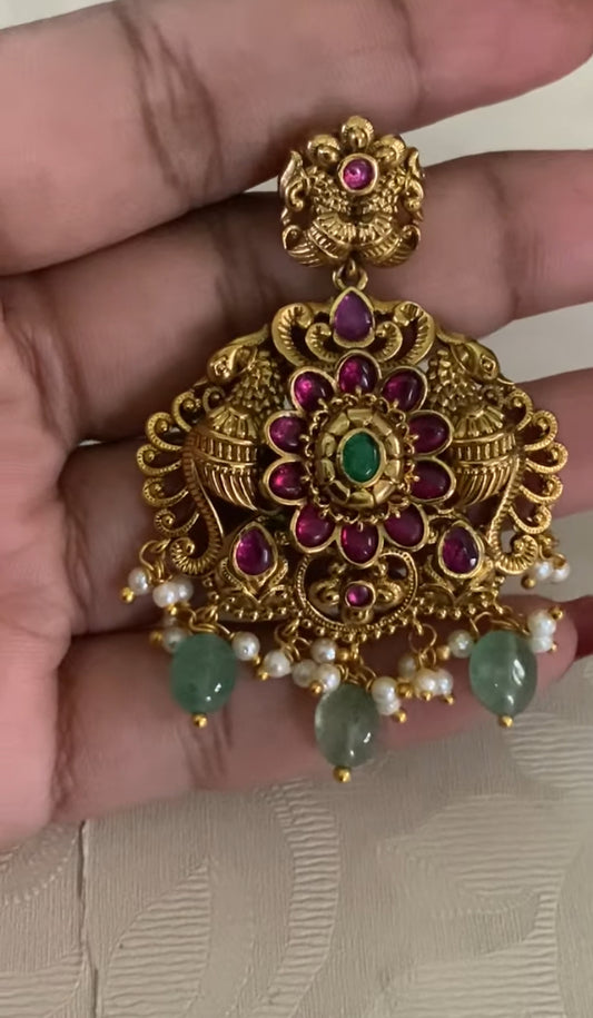 Long Kundan Necklace With Earrings | Indian Bridal Necklace In USA