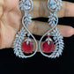 AD Rhodium Earrings | Indian jewelry in USA