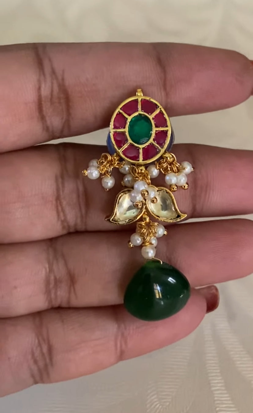 Ahamadabadi Kundan Necklace Set | Handmade Indian Jewellery