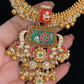 Ahamadabadi Semi Precious Kundan Necklace Set | Handmade Indian Jewellery