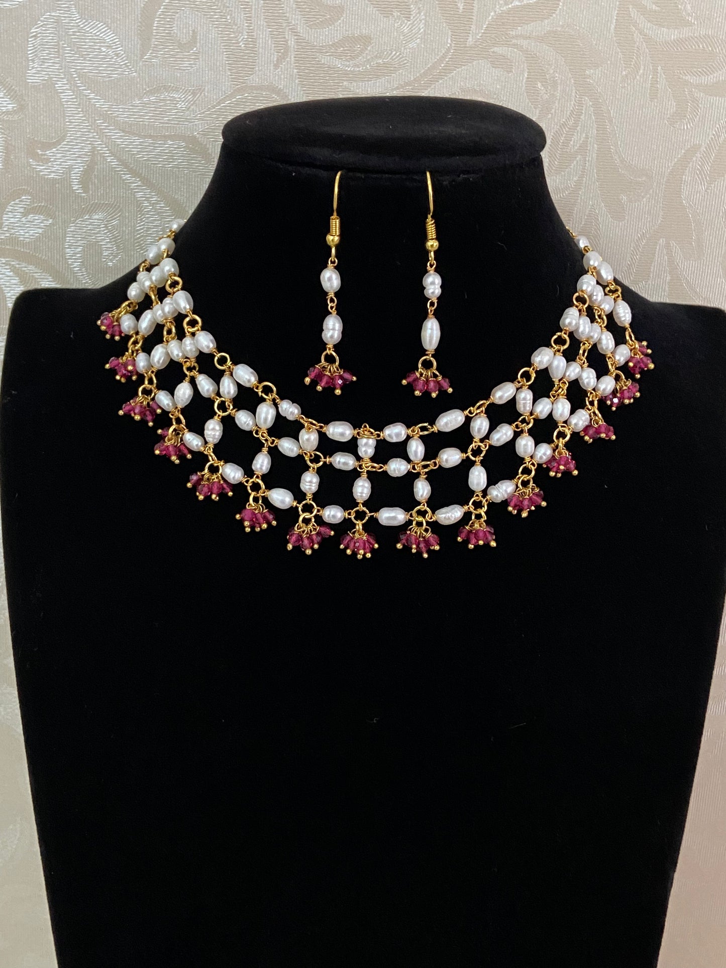Pearl Beads Choker Set | Indian Jewelry In USA
