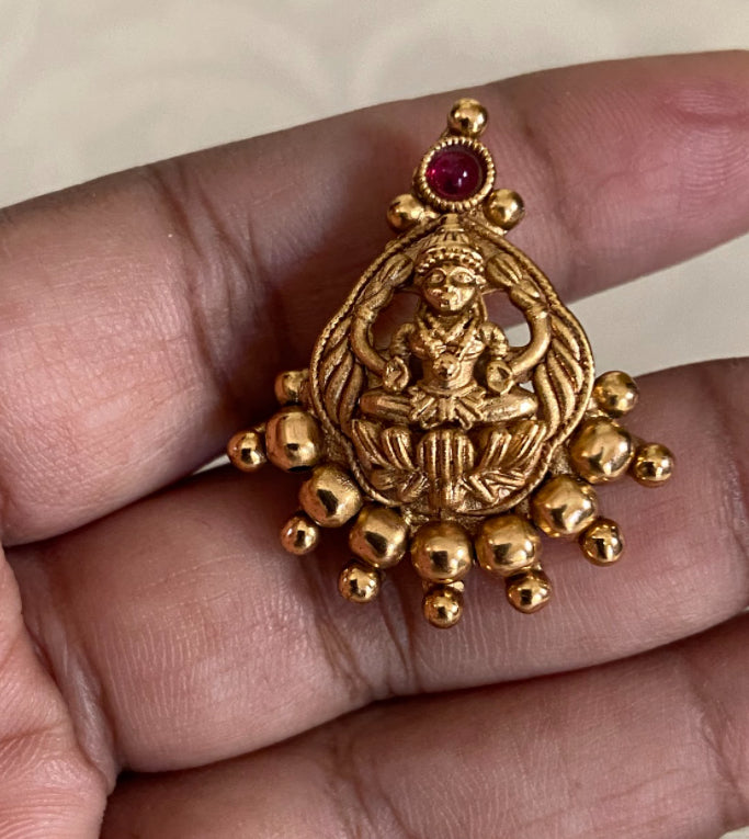 Lakshmi Pendants Coral Mala Set | Indian Jewelry In USA