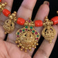 Lakshmi Pendants Coral Mala Set | Indian Jewelry In USA