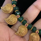 Antique Mango Pendants Green Beads Necklace | Beautiful Necklace Set