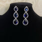 AD Teardrop Blue stone Earrings