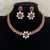 Floral CZ Choker Necklace Set | Indian Jewelry in USA