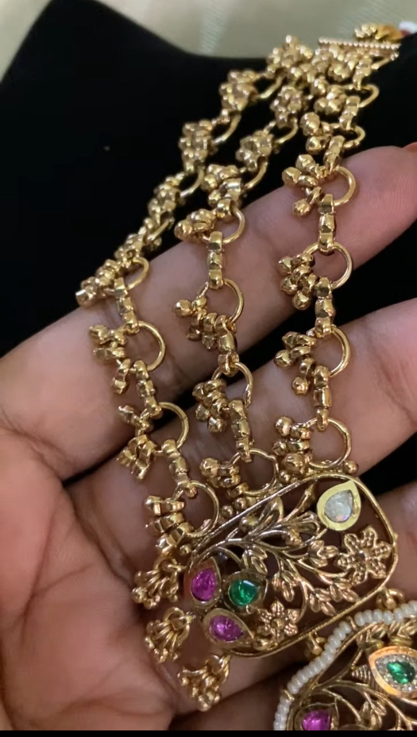 Antique Heritage Necklace With Earrings | Indian Jewelry USA