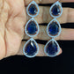 AD Teardrop Blue stone Earrings