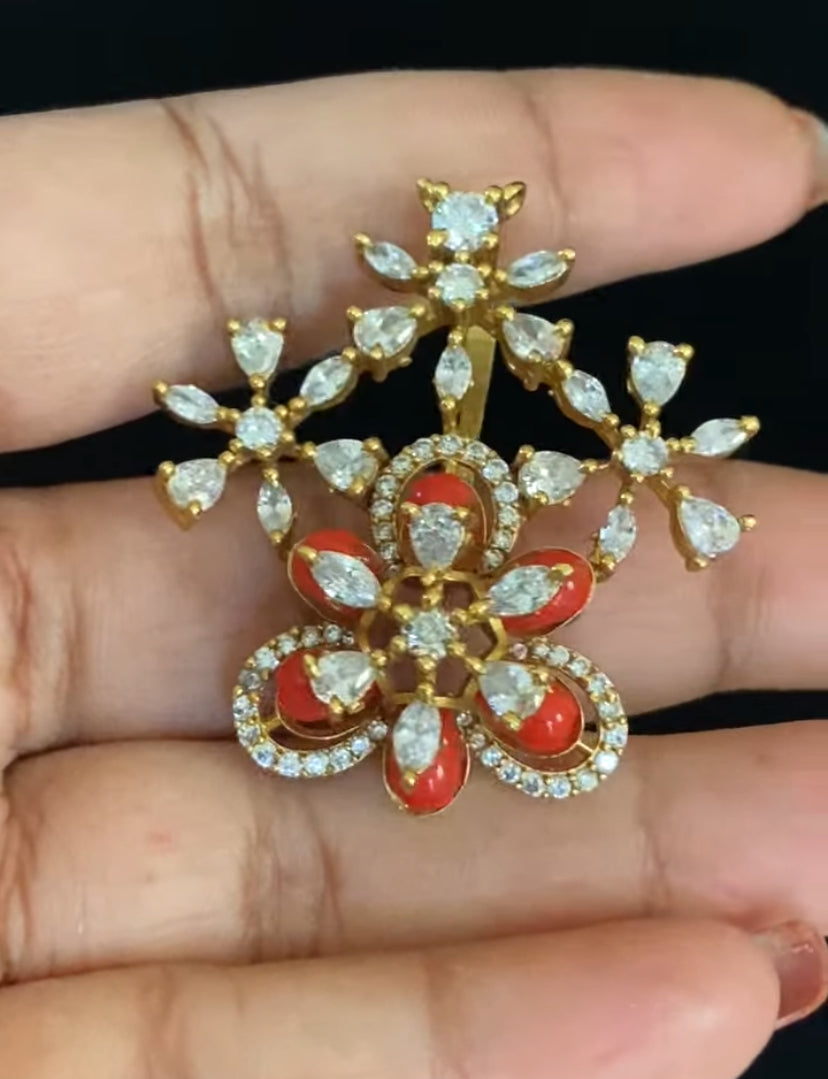 Antique CZ Pendant Set | Indian Jewelry In USA
