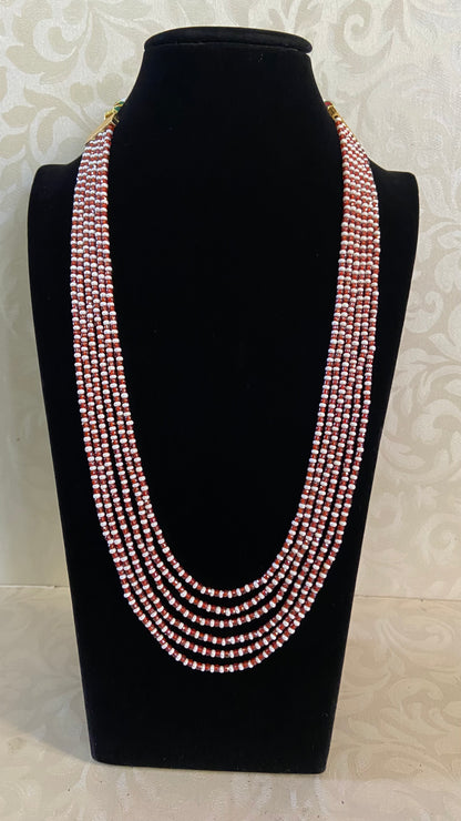 Pearl & Beads Mala Necklace | Indian Beads Necklace