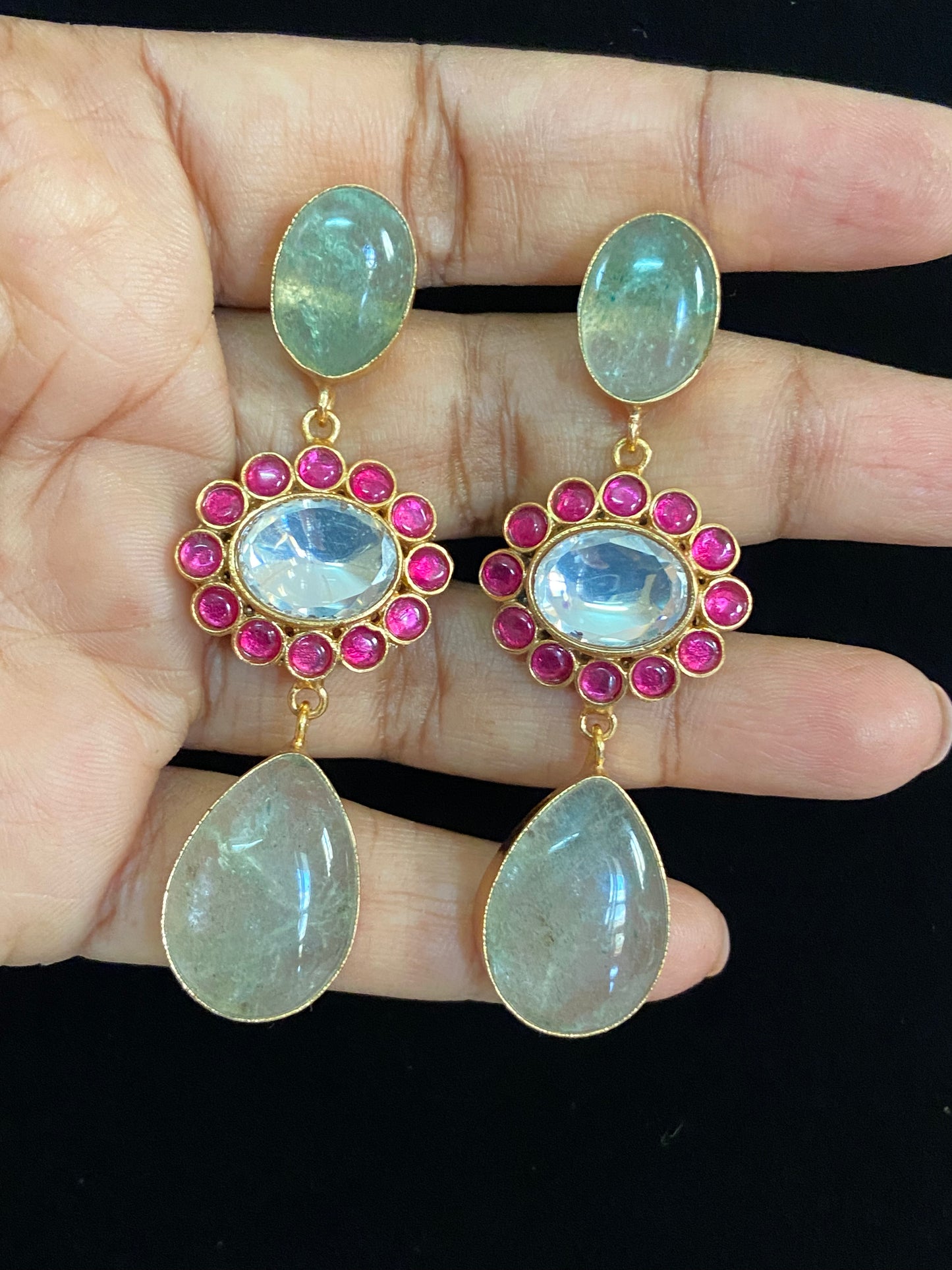 Fusion  Kundan Earrings | Indian jewelry in USA