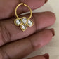 Antique Jadau Kundan Septum Ring|  Indian Nose Ring