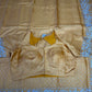 Pure Tussar Hand Work Saree | Indian Sarees In USA | Mustard Color saree