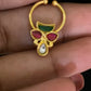 Antique Jadau Kundan Septum Ring|  Indian Nose Ring