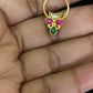 Antique Jadau Kundan Septum Ring|  Indian Nose Ring