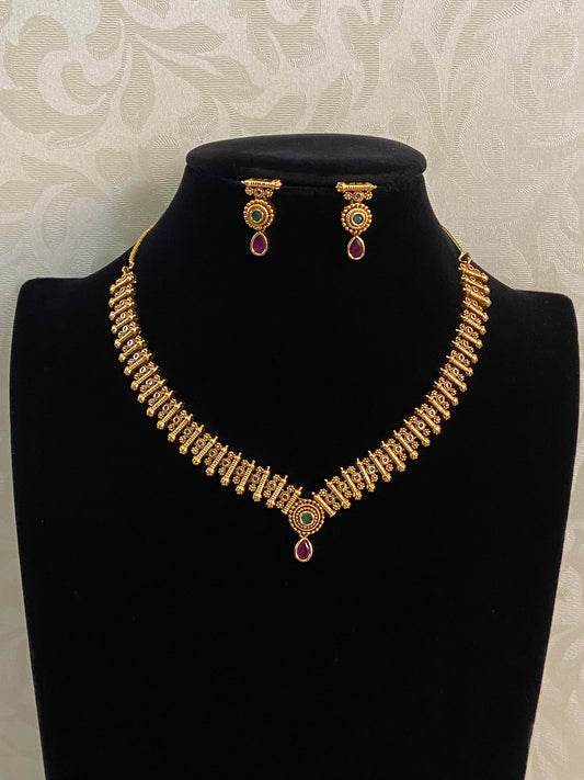 Antique Classic Necklace Set | Indian Traditional Jewelry In USA