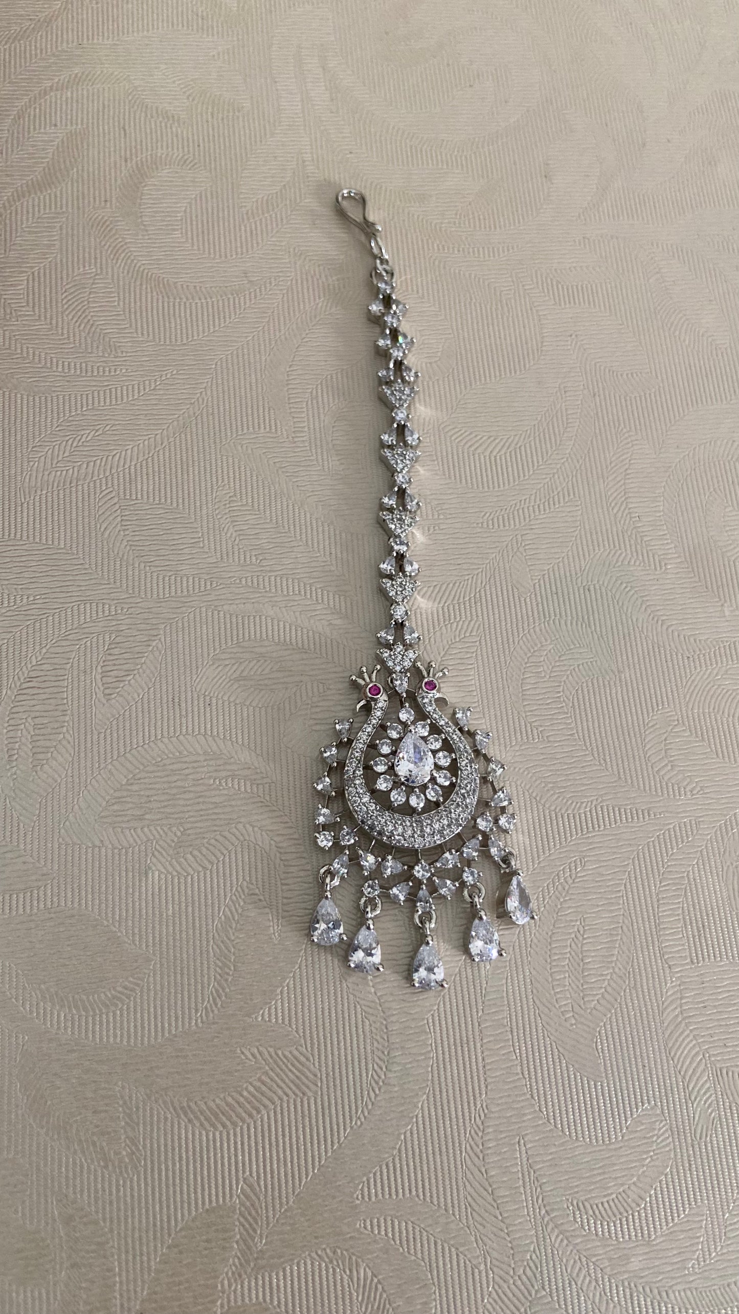 AD Rhodium Maang Tikka | Indian Maang Tikka | Gift Idea