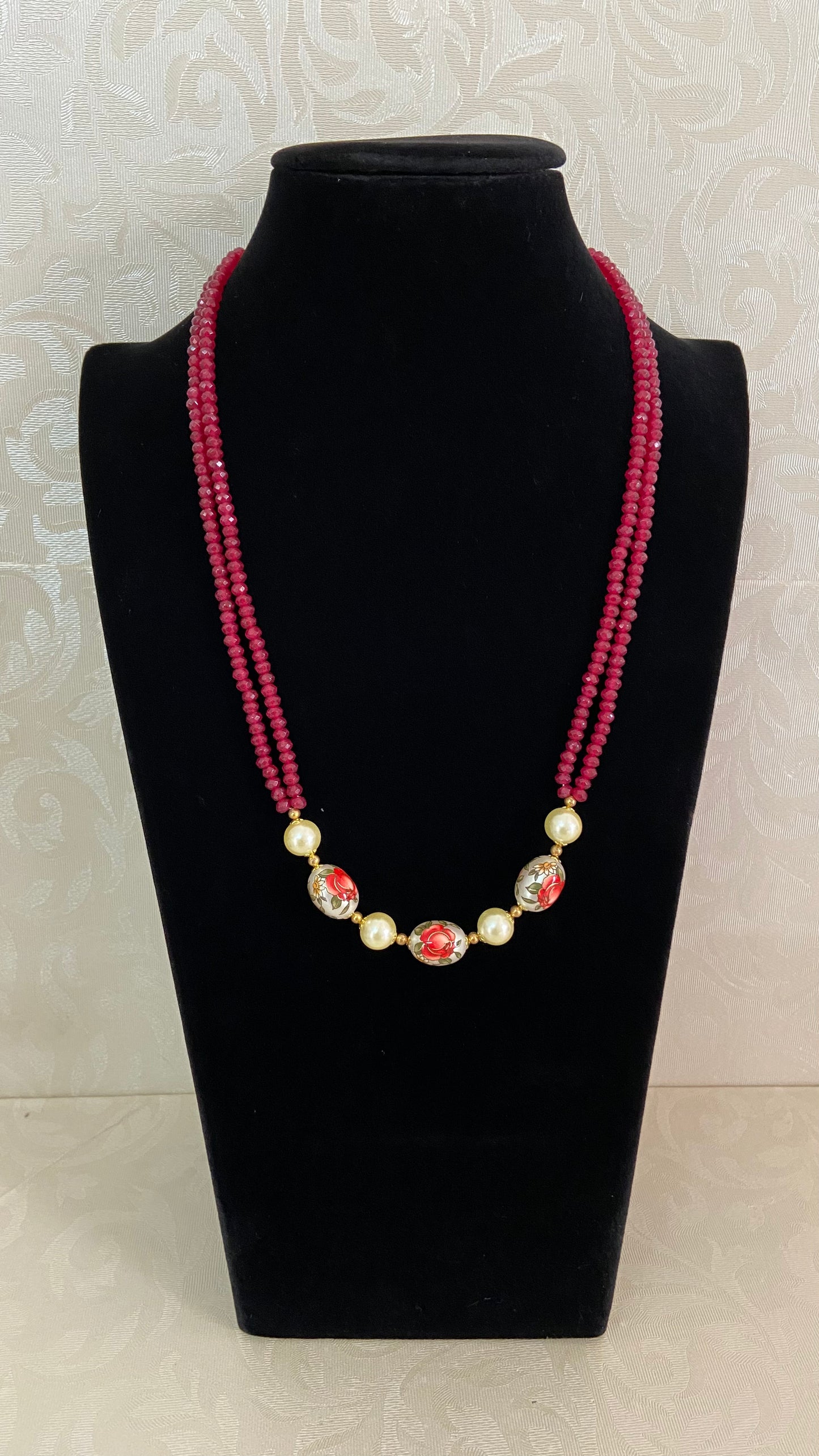 Onyx Beads & german Beads Necklace | Indian Jewelry In USA