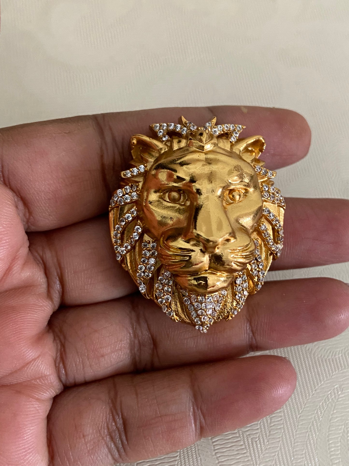 AD Lion Brooch Pin |  Indian Jewelry in USA| Gift Idea