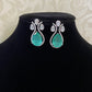 AD Rhodium Earrings | Indian jewelry in USA