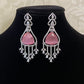 AD Classic Pink Earrings |   Indian luxury Earrings