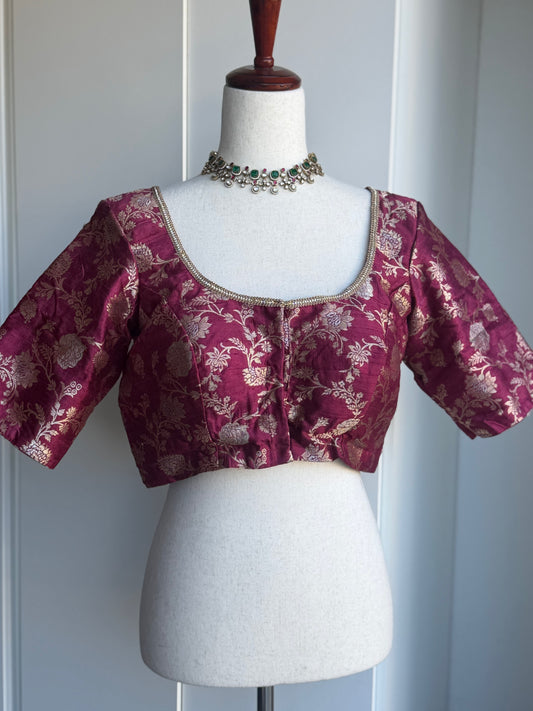 Banaras Brocade Blouse | Saree Readymade Blouses in USA