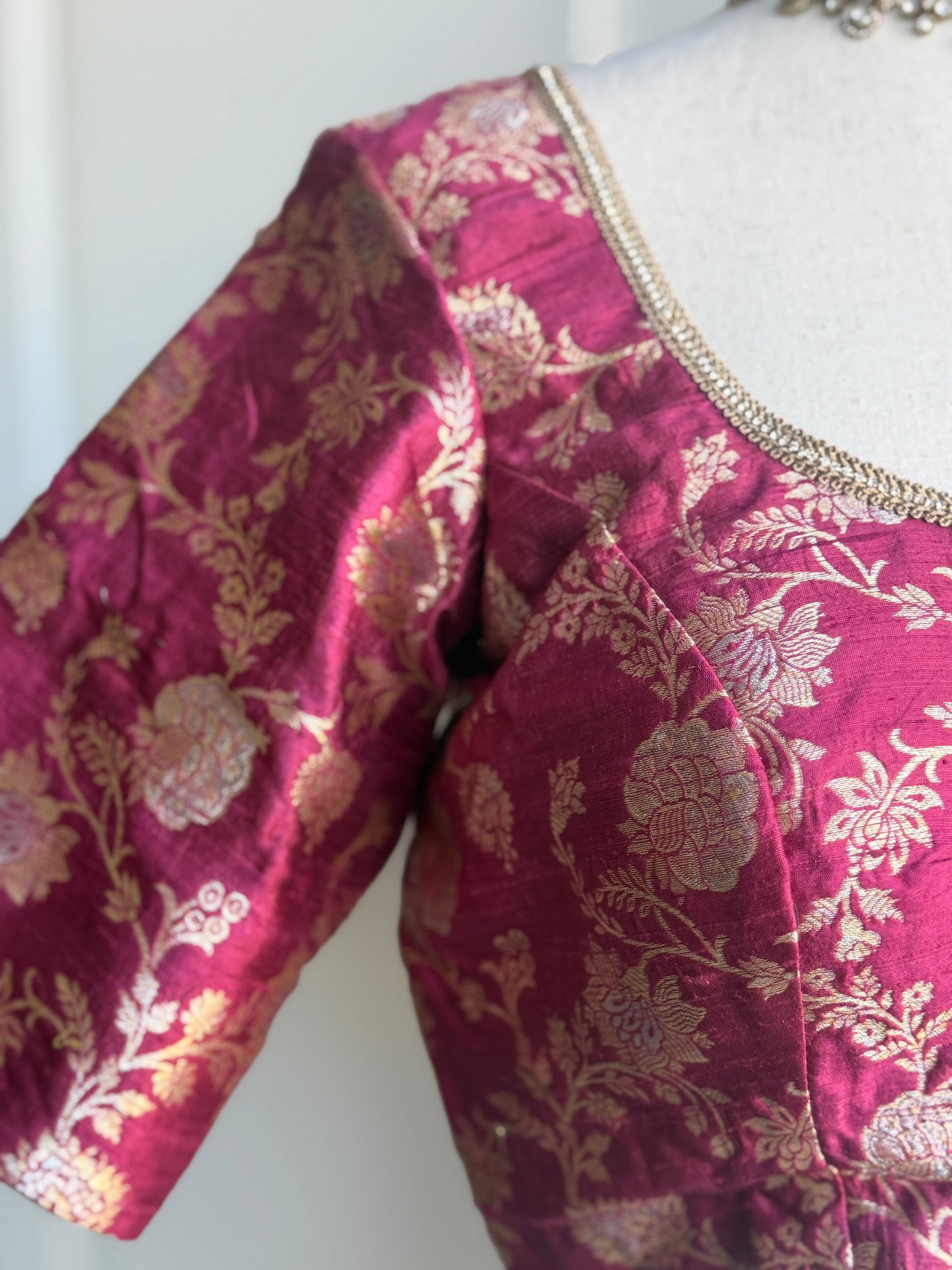 Banaras Brocade Blouse | Saree Readymade Blouses in USA