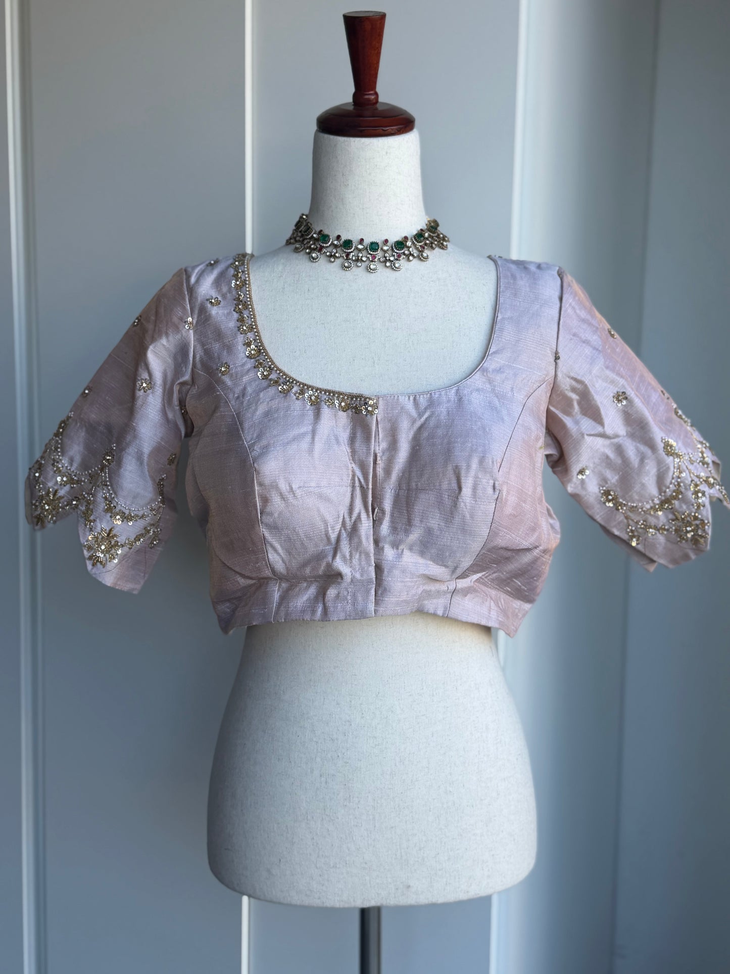 Rawsilk  Embroidery Blouse | Party Wear Blouse | Indian Bridal Blouse