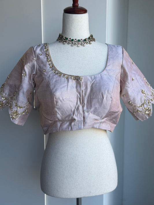 Rawsilk  Embroidery Blouse | Party Wear Blouse | Indian Bridal Blouse