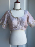 Rawsilk  Embroidery Blouse | Party Wear Blouse | Indian Bridal Blouse