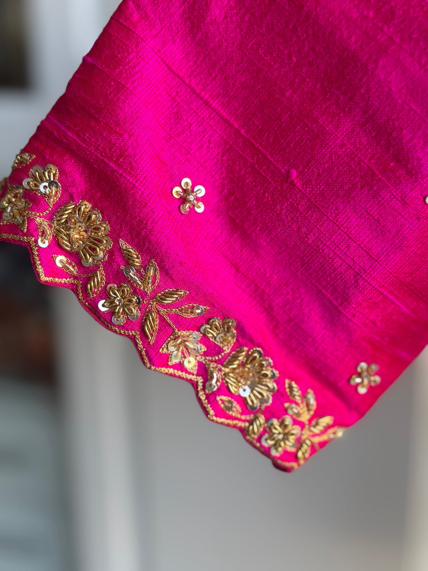 Rawsilk Embroidery Blouse | Party Wear Blouse | Indian Bridal Blouse