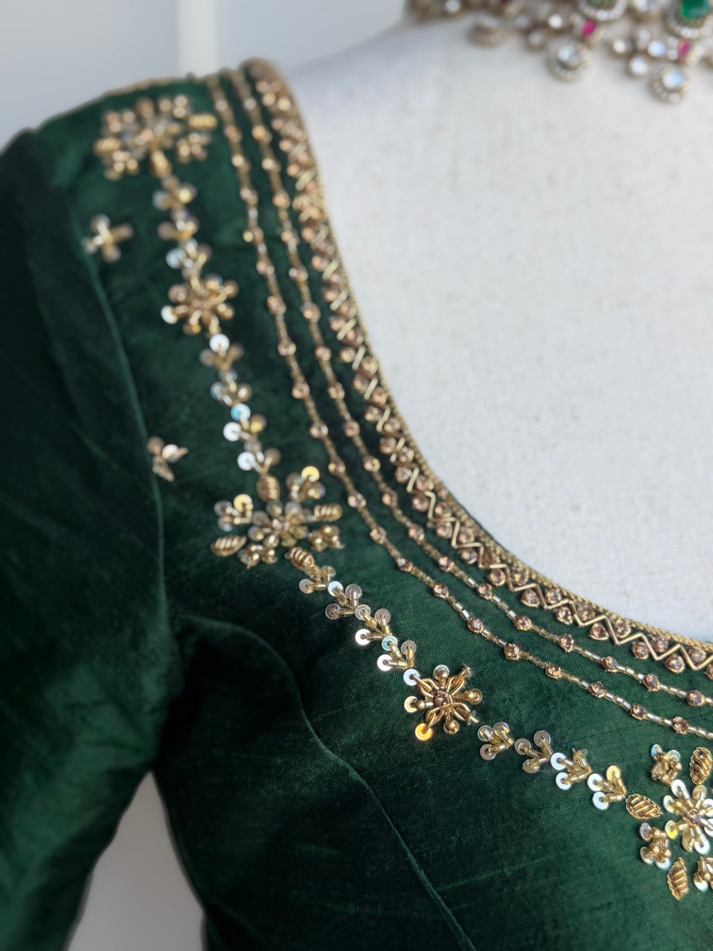 Rawsilk Embroidery Blouse | Party Wear Blouse | Indian Bridal Blouse