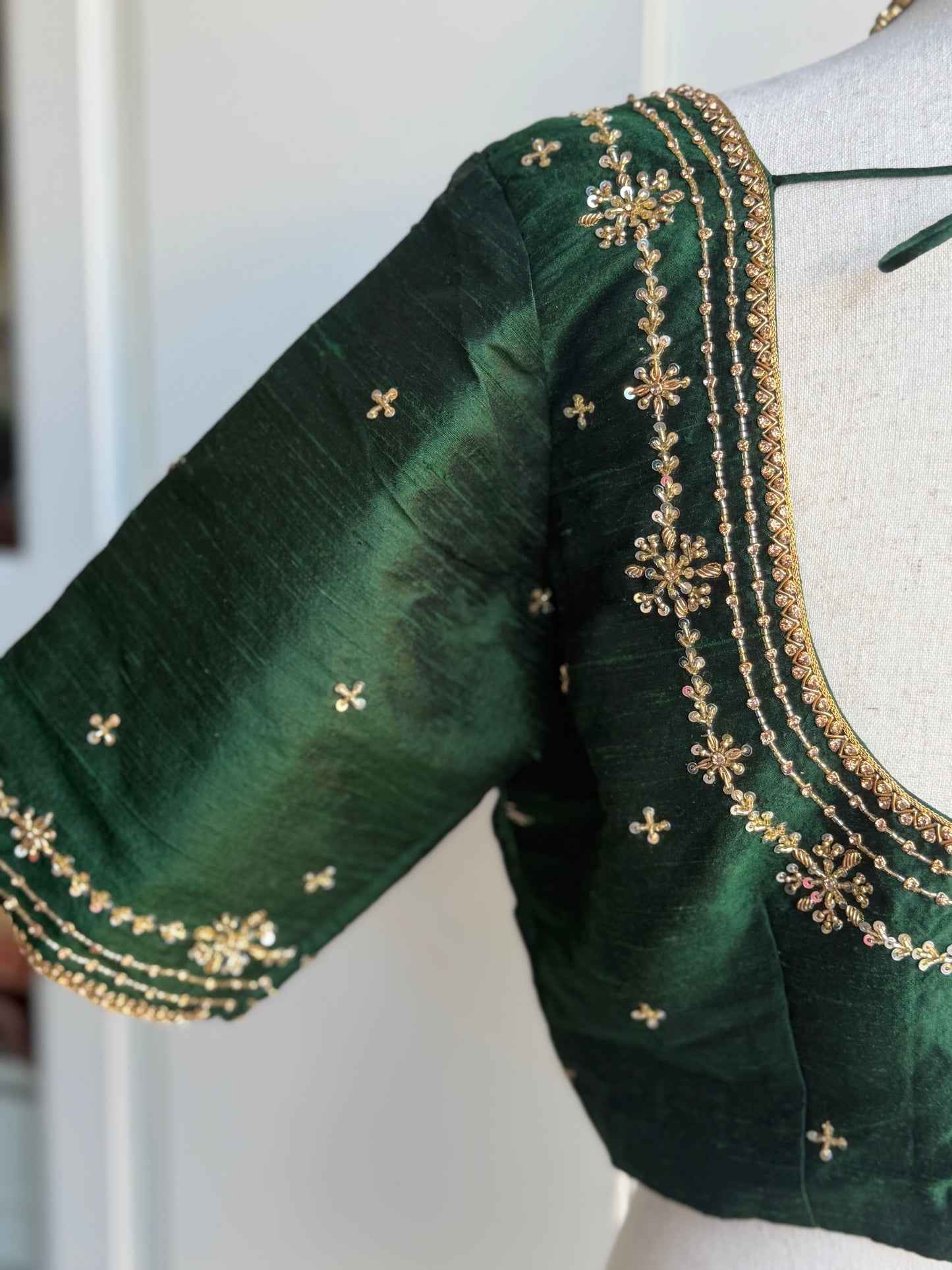 Rawsilk Embroidery Blouse | Party Wear Blouse | Indian Bridal Blouse