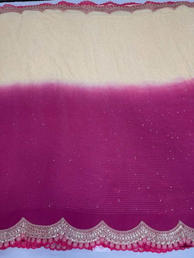 Cocktail Georgette Sequence Saree |  Party wear saree | Sarees in USA