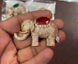 AD Elephant Brooch Pin |  Indian Jewelry In USA