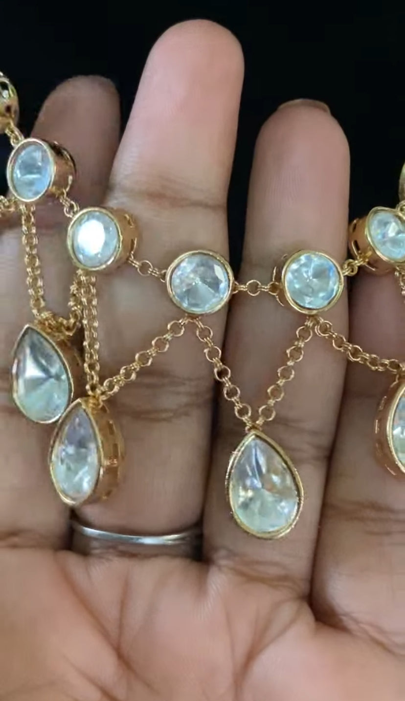 Polki Kundan Necklace With Earrings | Indian Necklace In USA