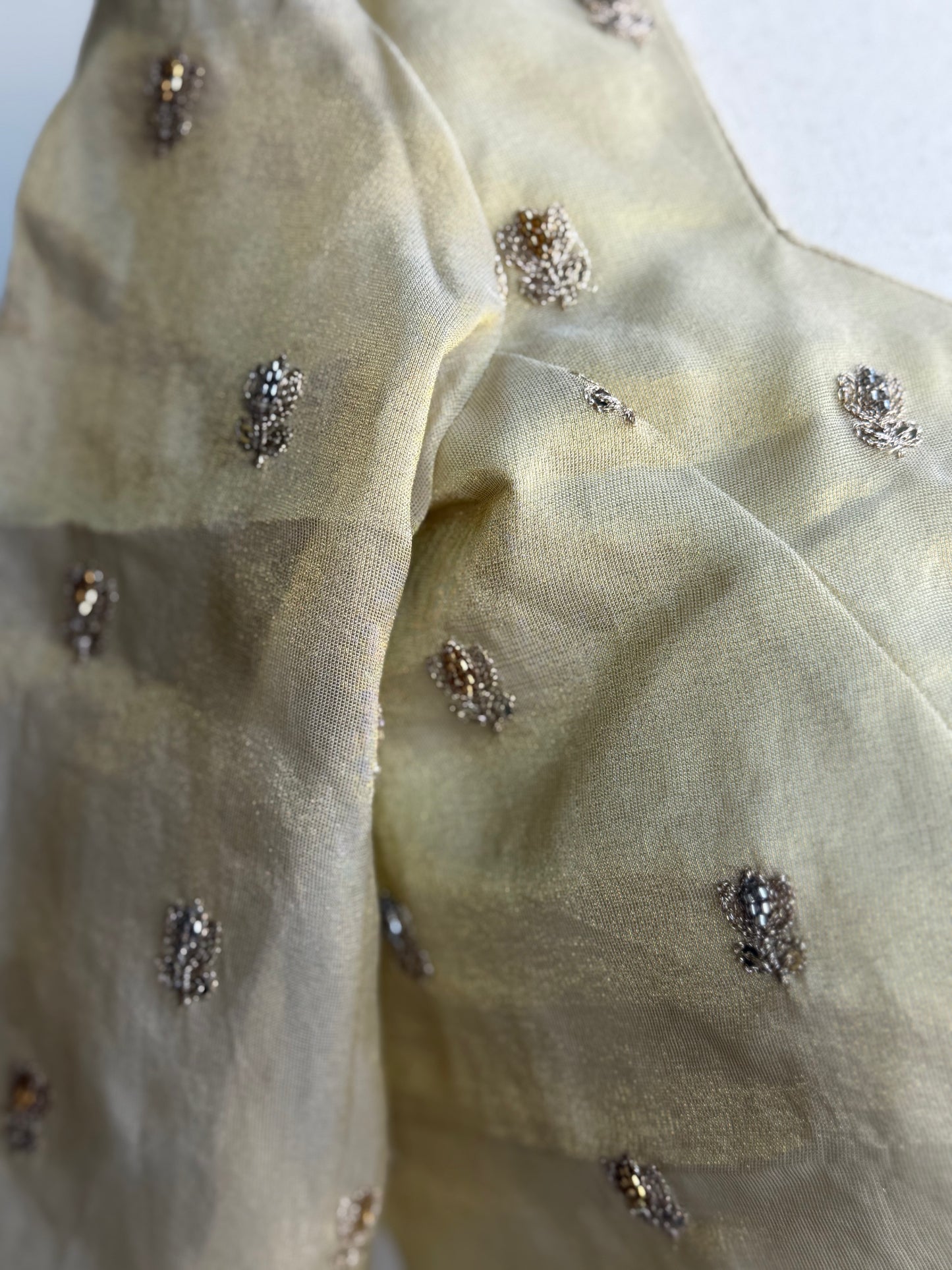 Tissue Embroidery Blouse | Party Wear Blouse | Indian Bridal Blouse