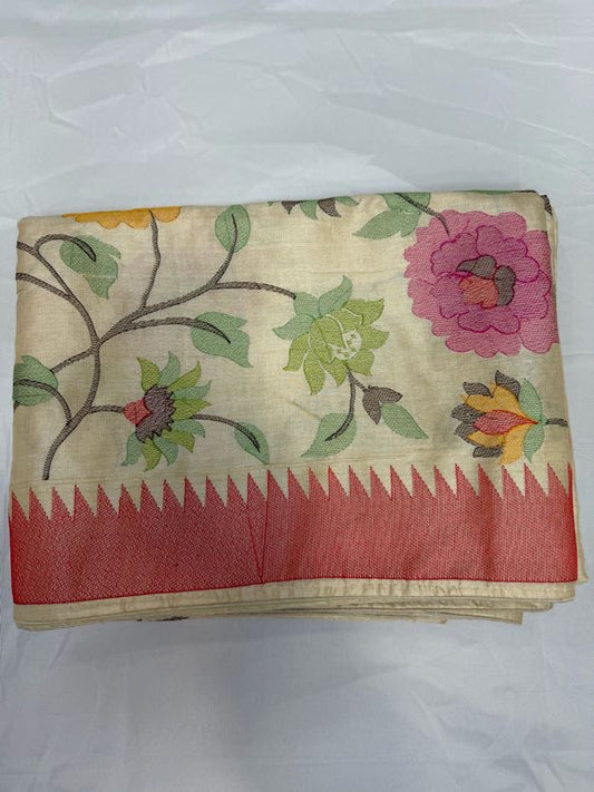 Premium Tussar Embroidery Saree |  Party wear saree | Sarees in USA