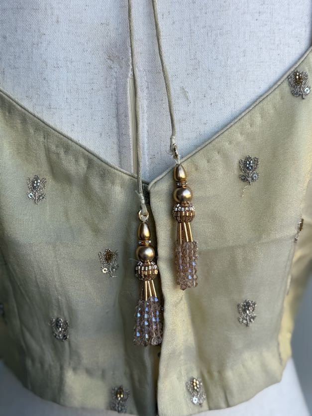 Tissue Embroidery Blouse | Party Wear Blouse | Indian Bridal Blouse