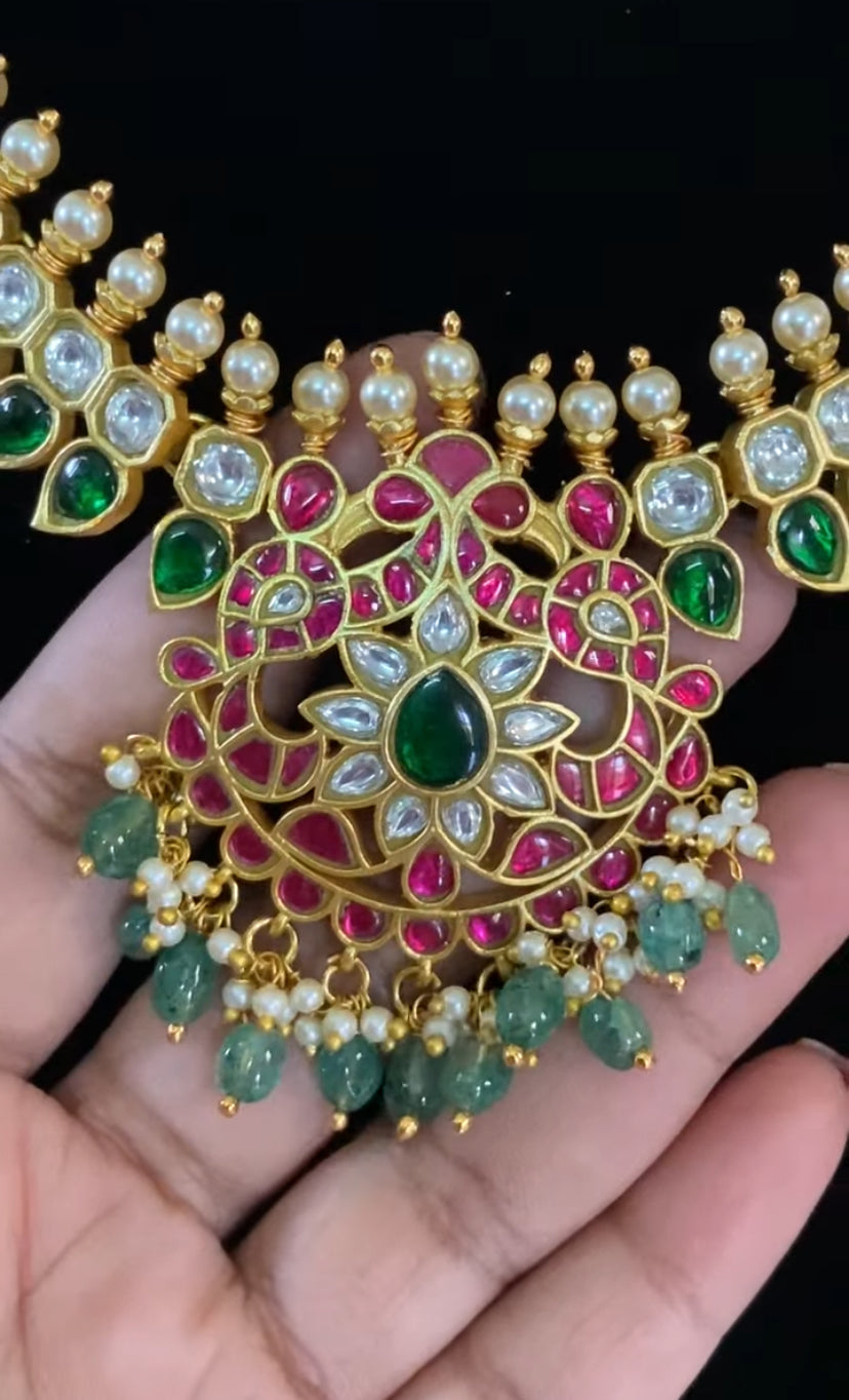 Jadau Kundan Necklace Set | Indian Jewelry In USA