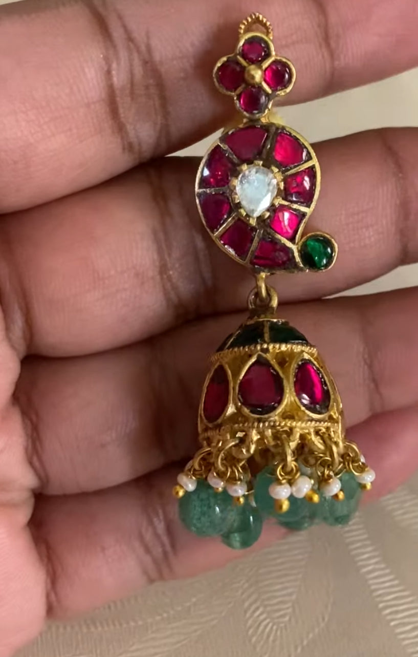 2 in 1 Jadau kundan Mango long necklace Set | Latest Necklace | Indian Bridal Jewelry In USA