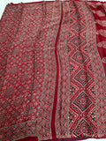 Pure Ajrakh Print Modal Silk Saree  | Party Wear Indian Sarees in USA