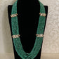 Victorian Peacock Green Onyx Beads Necklace | Latest Indian jewelry