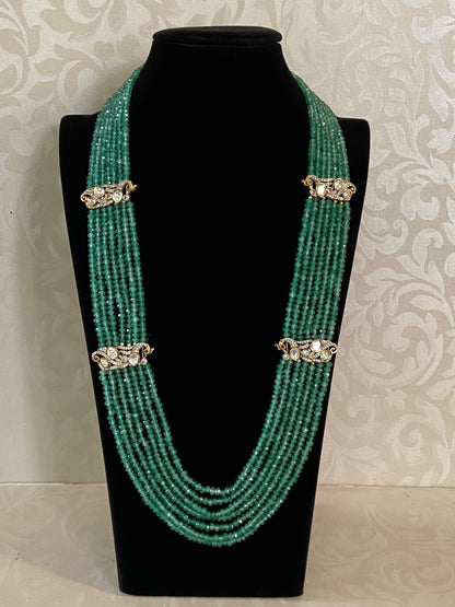 Victorian Peacock  Onyx Beads Necklace | Latest Indian jewelry