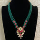 Jadau Kundan Pendant Beads Necklace  |  Indian jewelry in USA