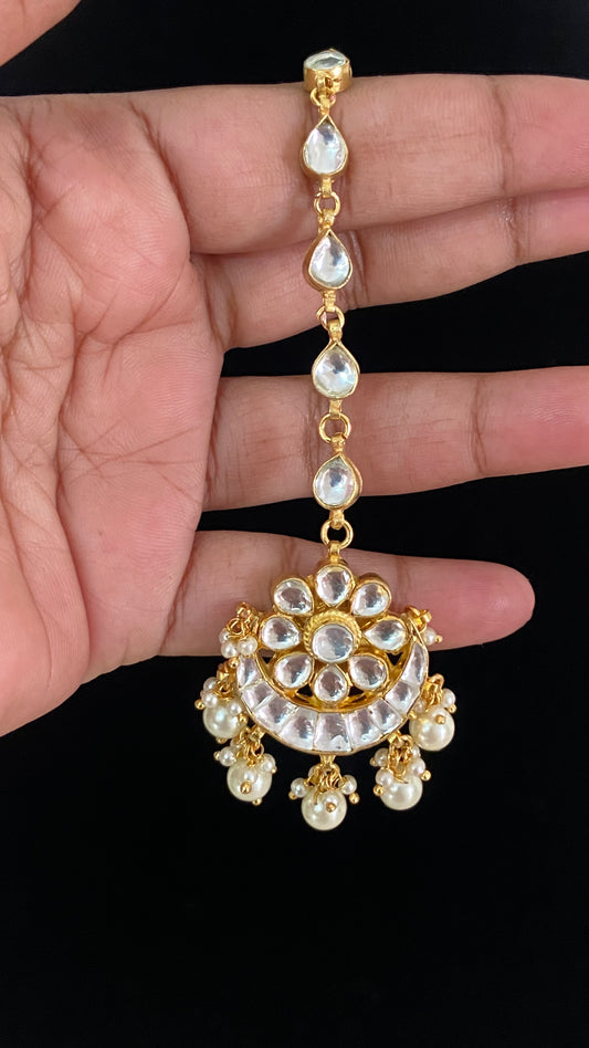 Classic Kundan Maang Tikka | Indian Traditional Jewelry