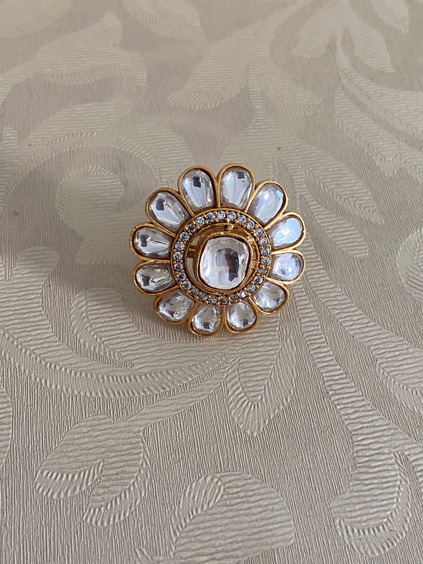 AD Kundan Finger Ring | Adjustble Finger Ring | Gift Idea