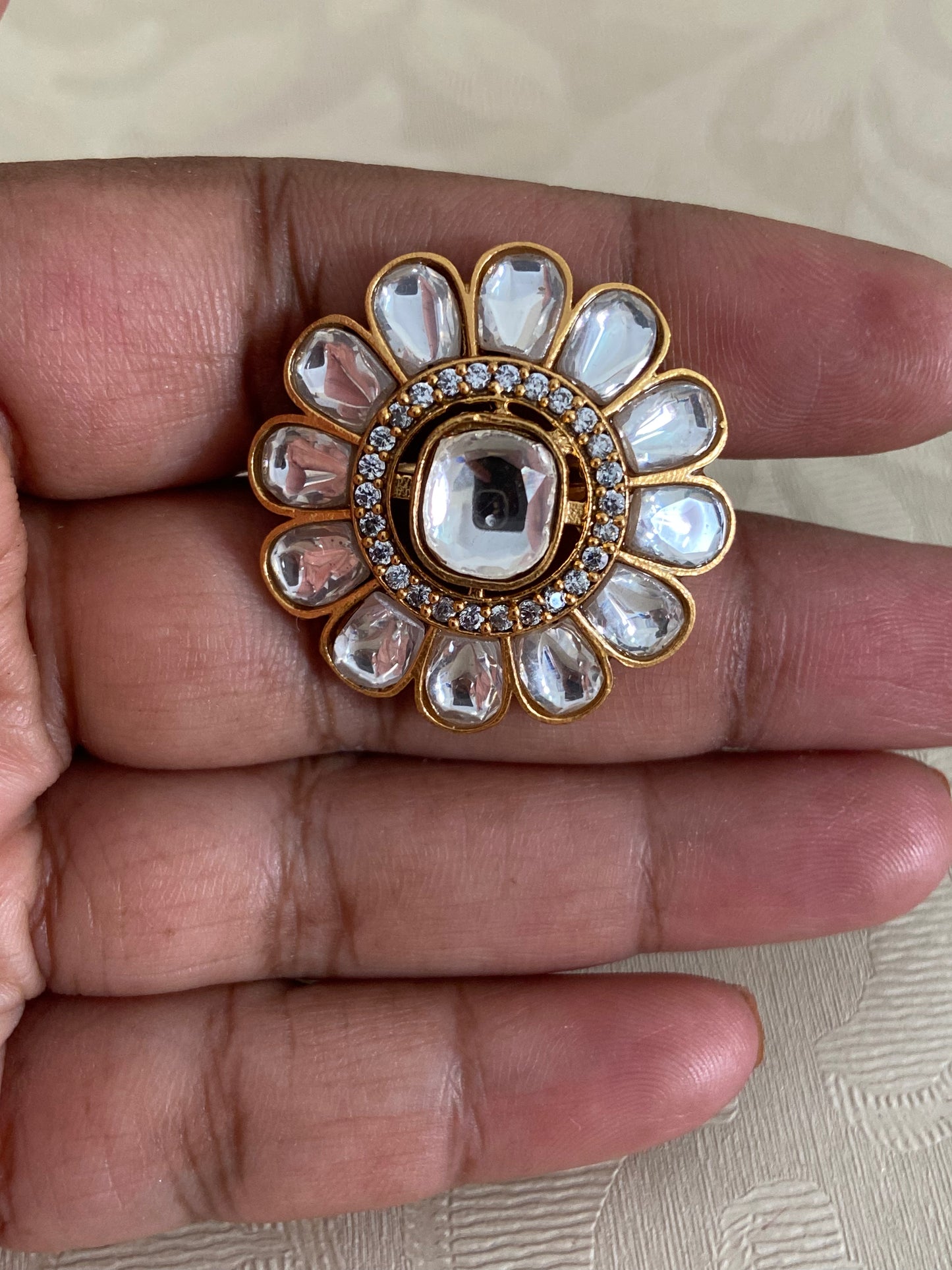 AD Kundan Finger Ring | Adjustble Finger Ring | Gift Idea